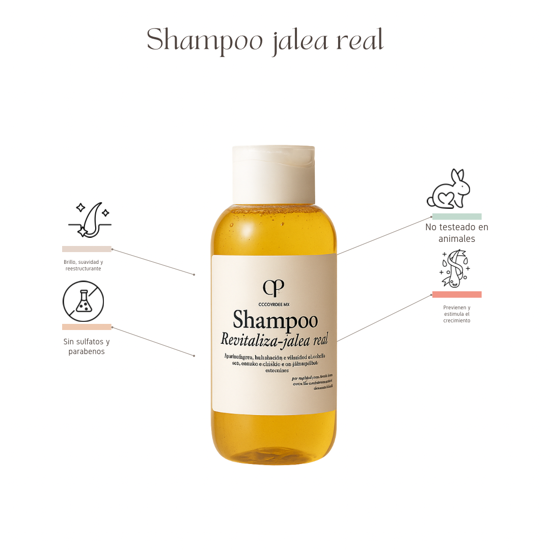 Shampoo revitaliza jalea real