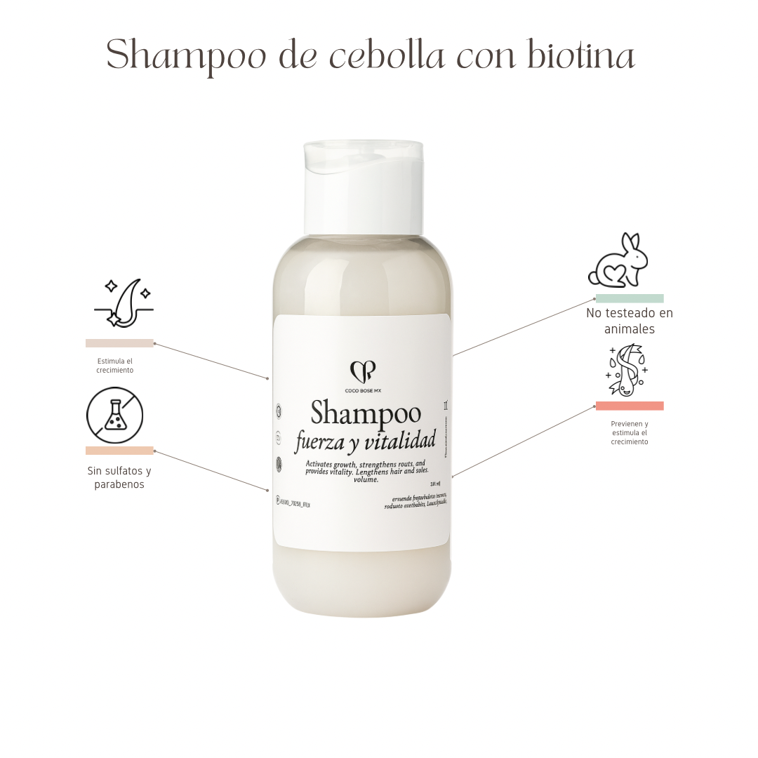 Shampoo de cebolla+ biotina 🧅💕