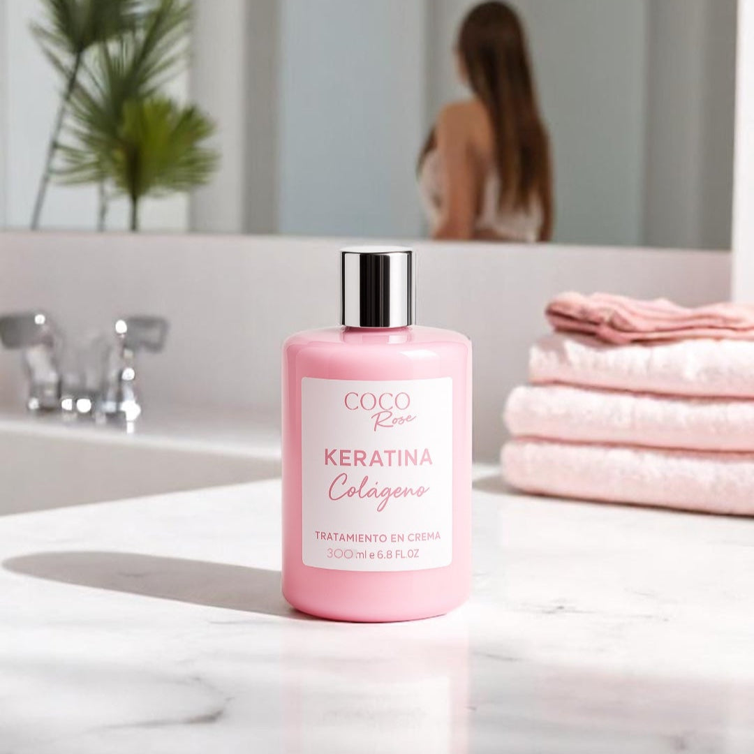 Crema termo protectora - keratina +colageno+ 10 beneficios