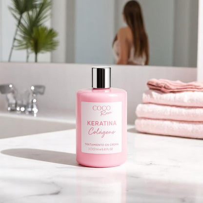 Crema termo protectora - keratina +colageno+ 10 beneficios