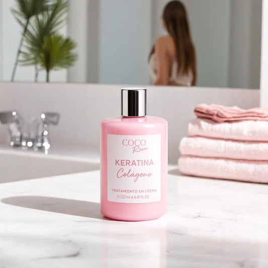 Crema termo protectora - keratina +colageno+ 10 beneficios