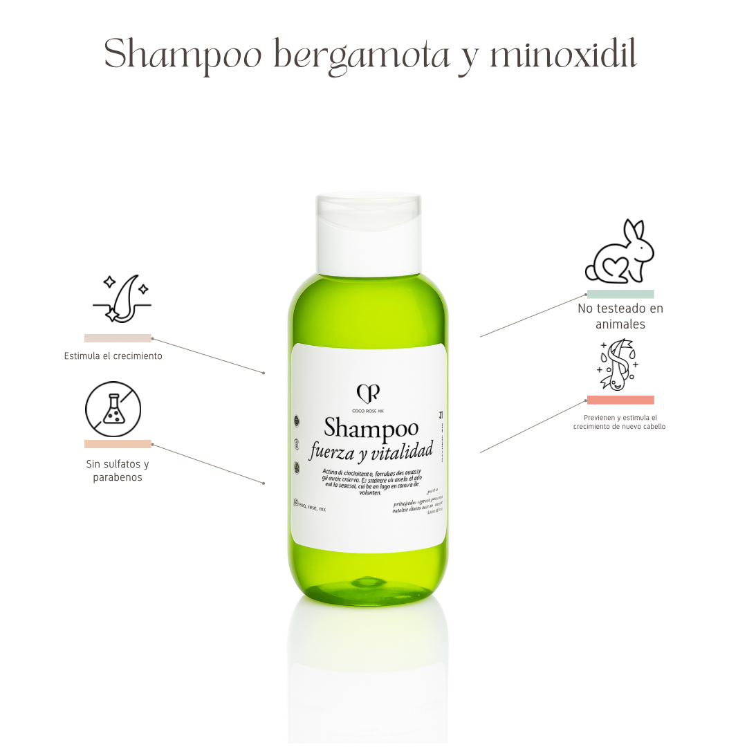 Shampoo forticante-acelerador de crecimiento