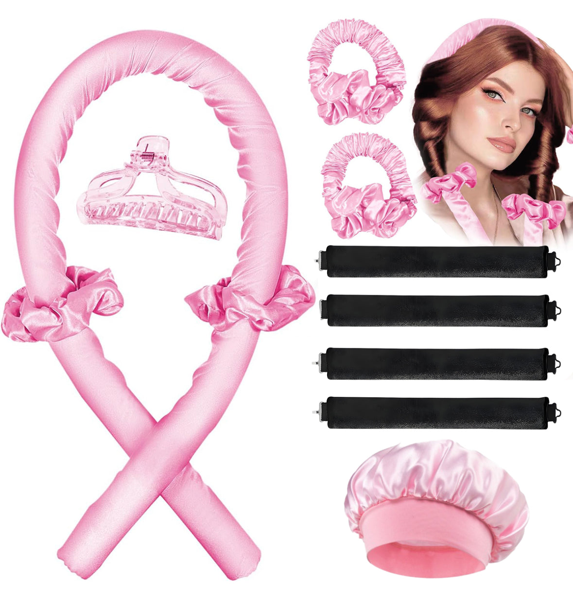 Ser rizador de cabello con gorrito