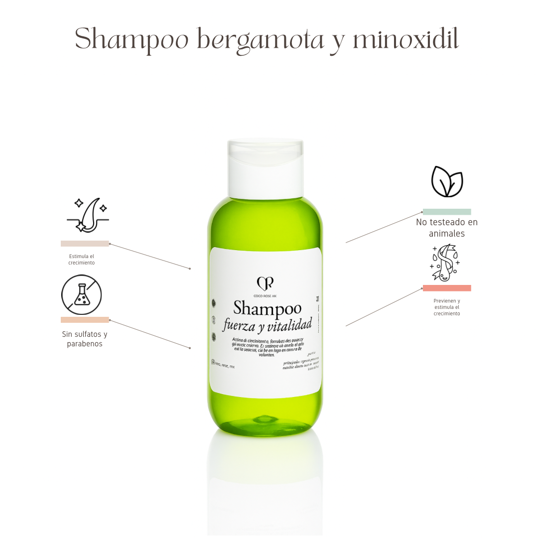 Shampoo forticante-acelerador de crecimiento