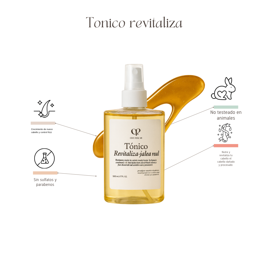 Tónico revitaliza cabello seco y procesado (jalea real )🍯