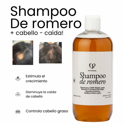 Shampoo extracto de romero y miel 🍯 (CABELLO FINO y Muy graso)
