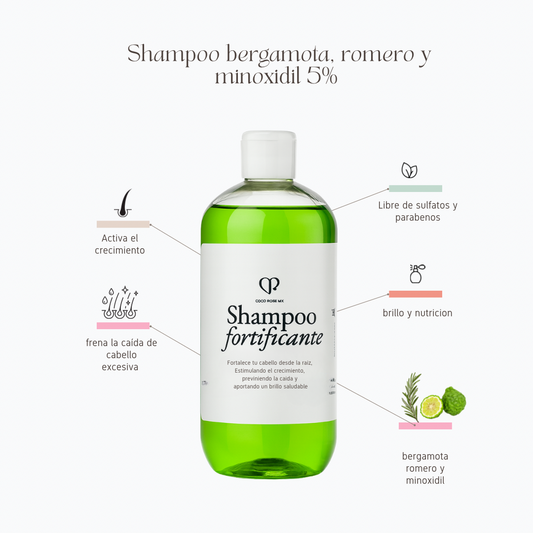 Shampoo forticante-acelerador de crecimiento