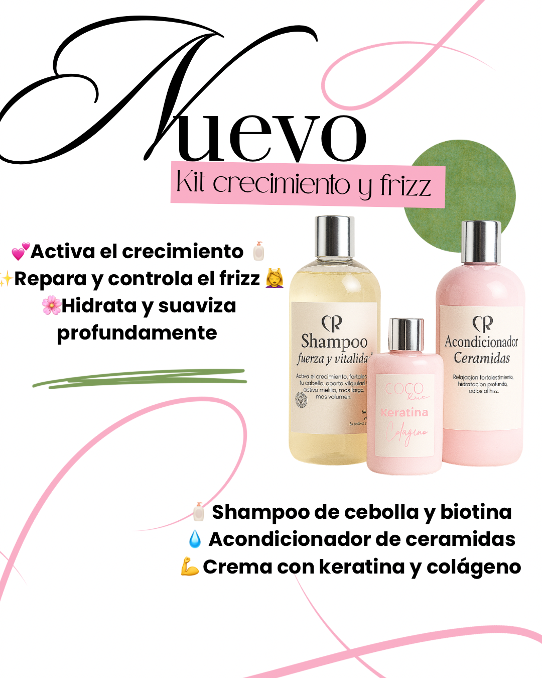 Kit crecimiento + control frizz
